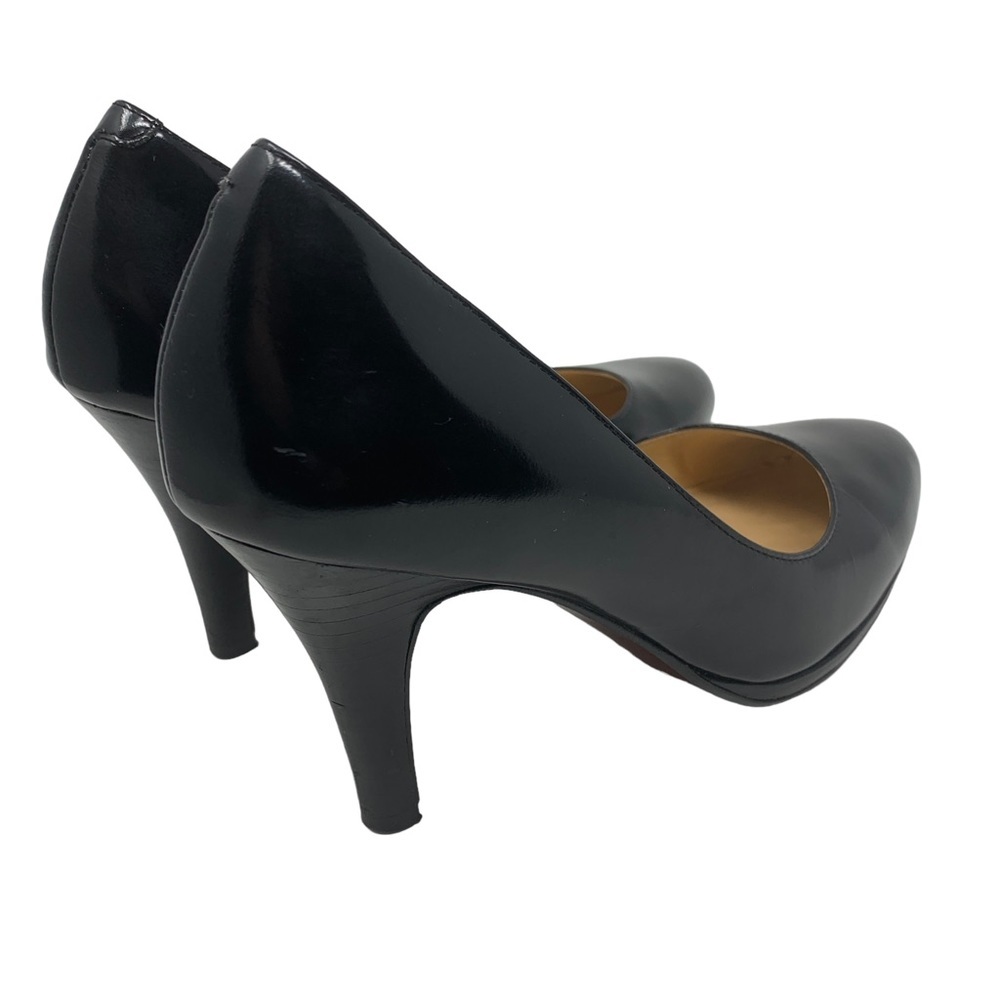 Cole Haan Nike Air Black Leather Pumps Almond Toe Classic Heels Office Siren - Picture 5 of 11